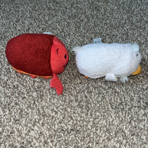 Disney Tsum Tsum Little Mermaid Ursula Scuttle Sebastian Max Set of 4 Plush - Picture 8 of 14